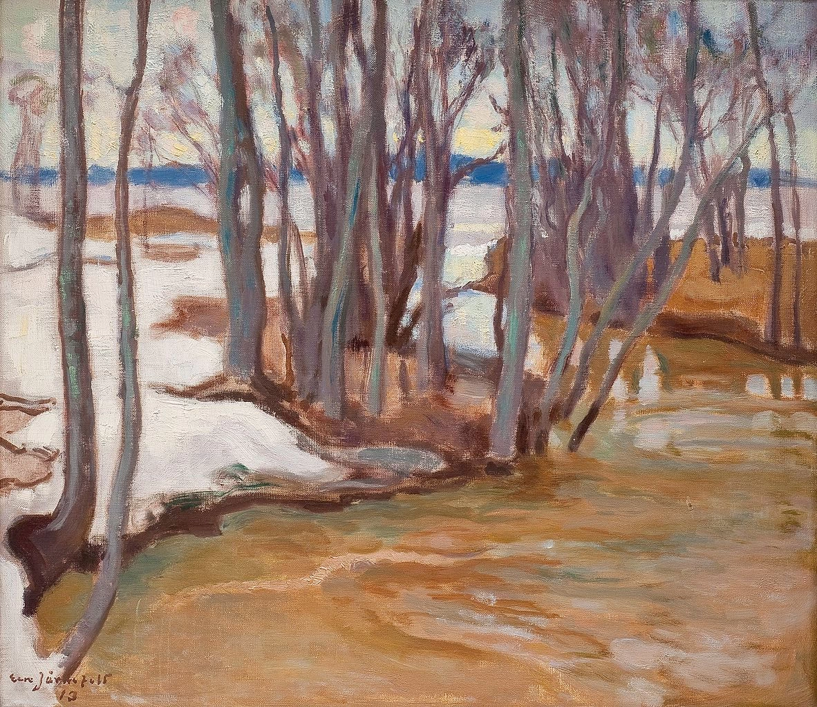 Eero Järnefelt - Palude Tusby durante il flusso primaverile, Järvenpään taidemuseo